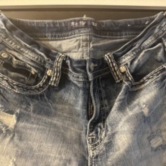 Like New MISS ME Curvy Ankle Skinny Jeans 32x27 - Picture 2 of 4